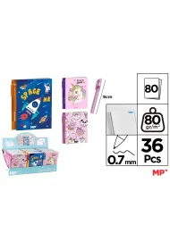 Mp Main Paper Notatnik mini z d�ugopisem MIX