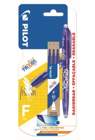 Pi�ro kulkowe Frixion Pilot 0,5 niebieskie+ 3x wk�ady blister