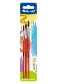Pelikan P�dzel okr�g�y 23S (4,6,8) 3 szt.