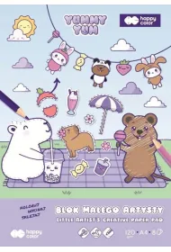 Happy Color Blok ma�ego artysty A4 8 ark Yummy Yum Kapibara