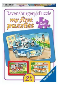 Puzzle 3x6 Emergency Vehicles Ravensburger