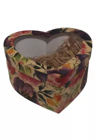 Ziemia Obiecana Pude�ko kraftowe Passion Flowers serce