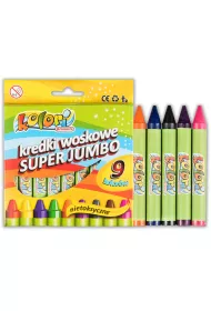 Penmate Kolori Premium Kredki woskowe Super Jumbo 9 kolor�w