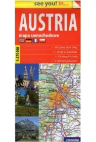 see you! in? Mapa samochodowa Austria 1:475 000