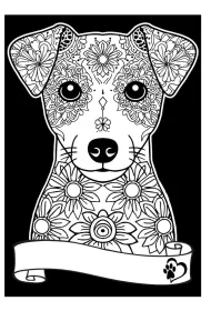 Kolorowanka Welwetowa A4 Jack Russell Terrier
