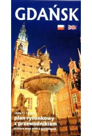 Plan kieszonkowy rys. - Gda�sk w.pol-ang 1:16 000