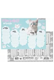 Starpak Plan lekcji z tabliczk� mno�enia Kotki 2 25 szt.