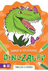 Dinozaury. Zabawa w kolorowanie