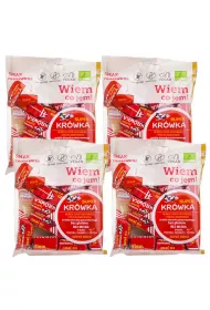 Super Kr�wka Kr�wki bezmleczne truskawkowe Zestaw 4 x 150 g Bio