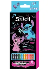 Beniamin Kredki o��wkowe tr�jk�tne Stitch Black 12 kolor�w
