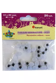 Titanum Naklejki dekoracyjne - oczy 20 sztuk