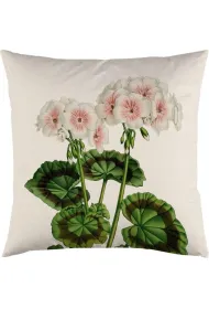Poszewka na poduszk� 50x50cm - Bia�a pelargonia