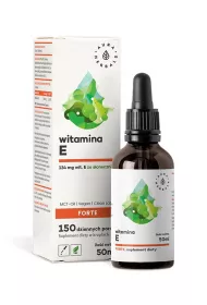 Aura Herbals Witamina E FORTE (200IU) MCT-Oil w kroplach Suplement diety 50 ml