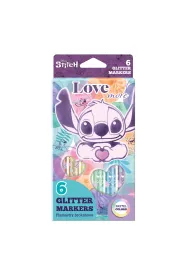 CoolPack Flamastry brokatowe Disney Fashion - Stitch Pastel 6 kolor�w