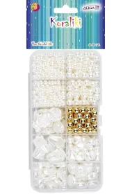 Aliga Koraliki plastikowe 800 szt MIX