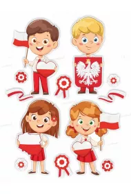 LearnHow Dekoracje patriotyczne - Due dzieci 04 12 el.