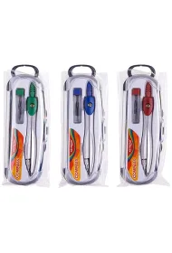 Keyroad Cyrkiel metalowy z grafitami w etui MIX