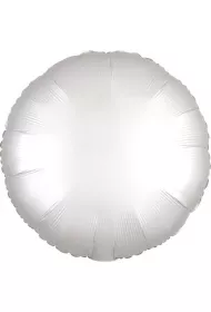 Amscan Balon foliowy Lustre bia�y okr�g�y 43cm