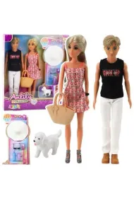 Lalki Anlily dziewczyna z ch�opakiem i akcesoriami LeanToys