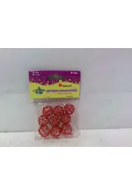 Kulki druciane 2cm 9szt.czerwone PJ500 *
