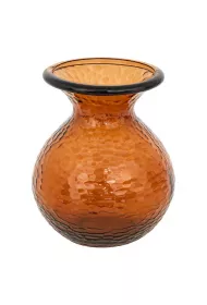 Atmosphera Szklany wazon Bursztynowy 25 cm