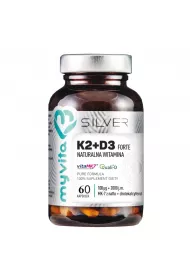 Myvita Silver Witamina K2 100+D3 2000 Forte Suplement diety 60 kaps.