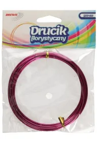 Brewis Druciki florystyczne r�owe 3m x 2 mm