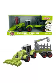 Traktor z �y�k� i przyczep� do skr�cania Askato