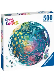 Puzzle okr�g�e 500 el. Circle of Colors. Paleta kolor�w. Ocean Ravensburger