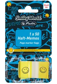 Herlitz Karteczki samoprzylepne 25x43/50k - Smiley World, 1 szt (11309119)