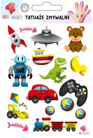 Tatua�e zmywalne dla dzieci Gry i zabawki All4Kids