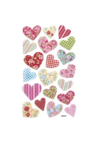 Dalprint Naklejki z pianki serca DPPI-003