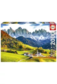 Puzzle 2000 el. Jesie� w Dolomitach, W�ochy Educa