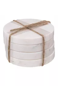 Secret de Gourmet Komplet podstawek White Marble 4 szt.