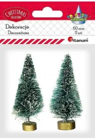 Titanum Drzewka plastikowe choinki z podstawk�