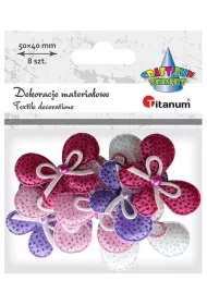 Titanum Ozdoba materia�owa Kokardki mix 8 szt.