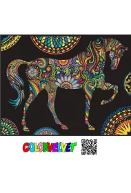 Kolorowanka Welwetowa 47x35 cm Ko� Mandale