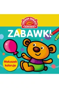 Zabawki. Ksi��ka z naklejkami. Maluszek koloruje