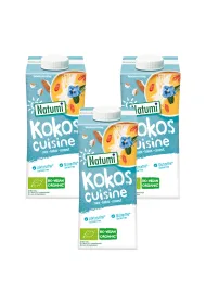 Natumi Zag�szczony produkt kokosowy do gotowania i pieczenia bezglutenowy Zestaw 3 x 200 ml Bio