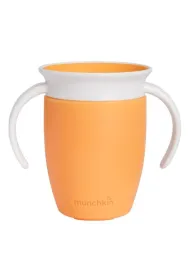 Kubek treningowy z uchwytami Munchkin Miracle 360&deg; 207ml pomara�czowy