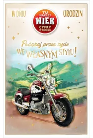 AbCard Kartka okoliczno�ciowa Urodziny (wymienne cyfry)