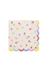 PartyDeco Serwetki Konfetti 33x33cm 20 szt
