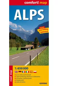 Alpy / Alps laminowana mapa samochodowa 1:650 000