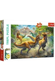 Puzzle 160 el. Walcz�ce Tyranozaury Trefl
