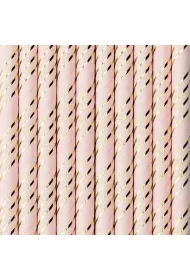 PartyDeco S�omki papierowe jasny r�owy op. 10szt/ 19,5cm