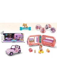 Auto z przyczep� play pocket window 50x12,5x18,7cm Madej