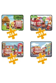 Puzzle 4w1 Stra� Po�arna Askato