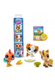Littlest Pet Shop Tuba Zestaw 3 figurek zwierztek +akcesoria seria 3