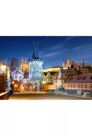 Puzzle 1000 el. Charles Bridge at night C-102754-2 Castorland