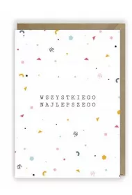 Cardie Kartka urodzinowa, eko koperta K018